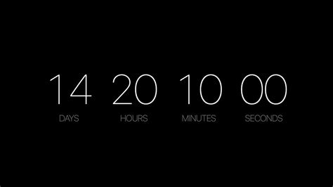 Countdown Screensaver A Mac Screensaver For Counting Down To A Date