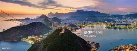 Sunset In Rio De Janeiro High Res Stock Photo Getty Images
