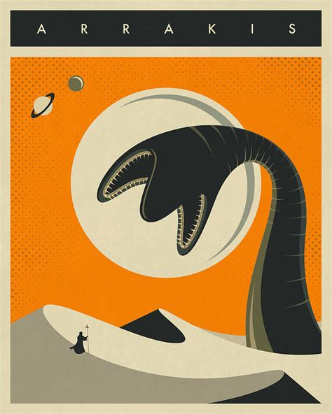 Arrakis Travel Poster Art Print By Jazzberry Blue In 2021 Fantasy