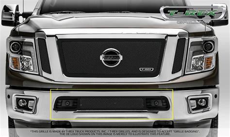 For 2018 Nissan Titan T Rex Bumper Valance Grille Insert Djtm Ebay