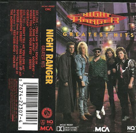Night Ranger Greatest Hits 1989 Crc Dolby Hx Pro B Nr Cassette