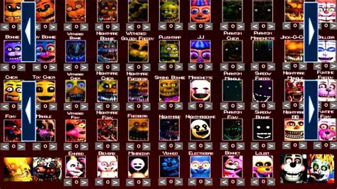 Five Nights at Freddy's 6 All EXTRAS FNAF 1 2 3 4 5 (All Animatronics
