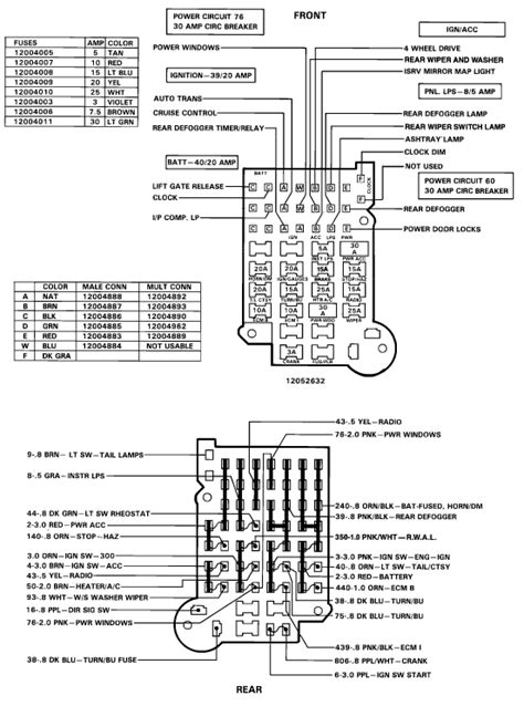 Check the official website of chevrolet. 1989 Chevy Silverado 1500 Bulkhead Fuse Block Pin Wiring Diagram