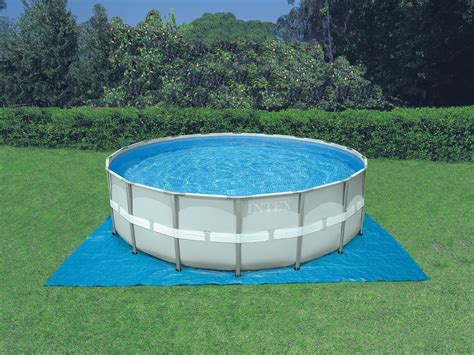 Intex 24 Ft X 52 In Round Ultra Frame Pool Set With 1200 Gal Filter