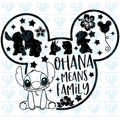 Disney Diy Deco Disney Disney Free Disney Silhouettes Images Disney Ohana Means Family