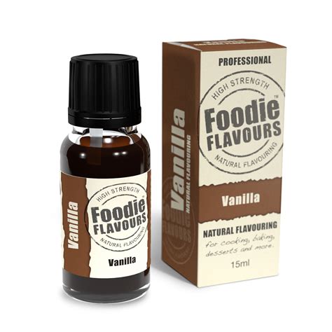 Natural Vanilla Essence Foodie Flavours Natural Vanilla Flavouring
