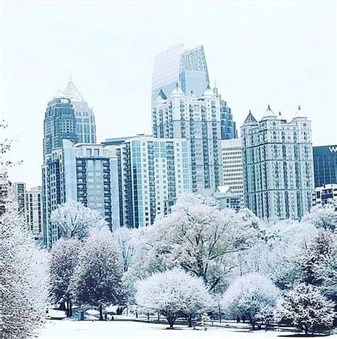 2017 Atlanta Snow New York Skyline Skyline Outdoor