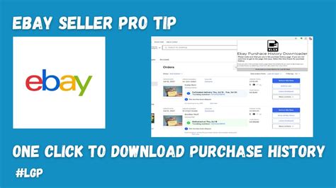 Ebay Purchase History Downloader Ebay Dropshipping Youtube