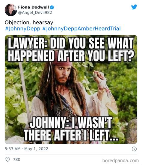 30 funny reactions and memes that sum up johnny depp and amber heard s court trial demilked