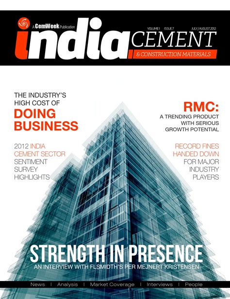 India Cement & Construction Materials (vol 1 / issue 7) by CemWeek - Issuu