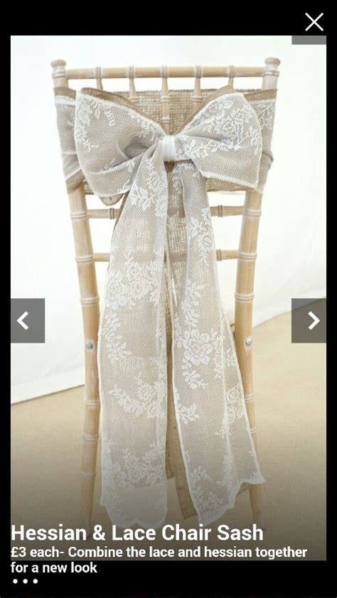 You'll receive email and feed alerts when new items arrive. House of bunting hessian & lace chair bow hire £3 each ...