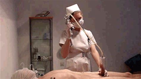 Nurse And Medical Fetish Cock Bondage And Mess Licking By Mistress