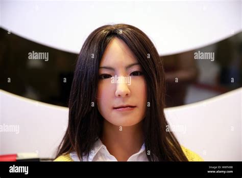 Humanoid Robot Geminoid F Produced By Renowned Robot Designer Hiroshi