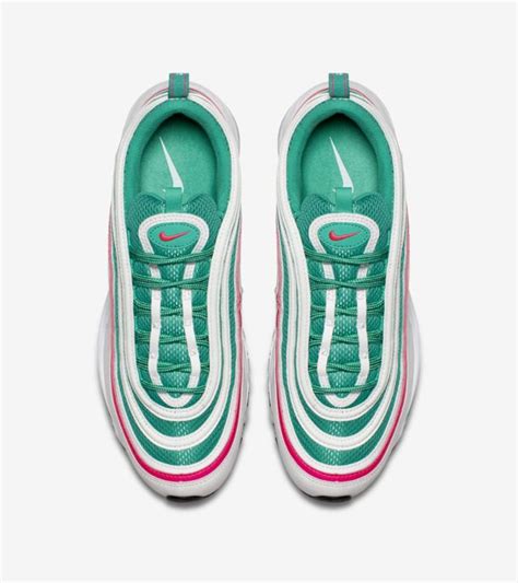 Nike Air Max 97 White And Kinetic Green And Pink Blast Release Date Nike Snkrs Ie