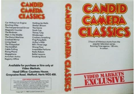 Candid Camera Classics 1974 On Video Markets United Kingdom Betamax Vhs Videotape