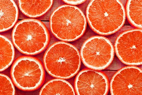 Orange Slices Texture Background Fresh Orange Fruits Orange Pattern On