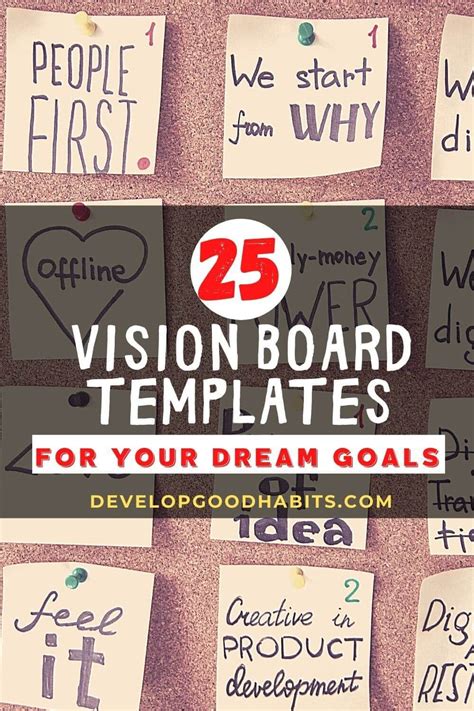 26 Vision Board Templates Free And Printable For 2022 Vision Board