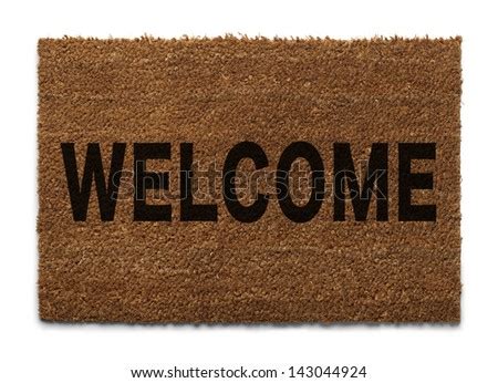 Door Mat From Top View Isolated On White Background Stock Photo Shutterstock