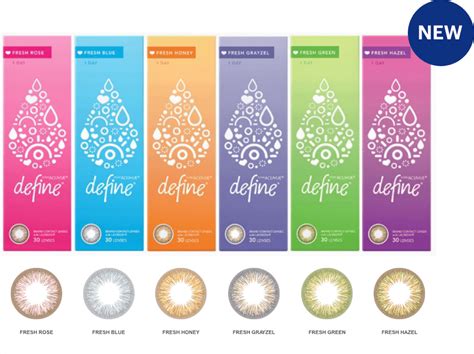 1 Day Acuvue Define Fresh Daily Disposable Colored Contact Lens