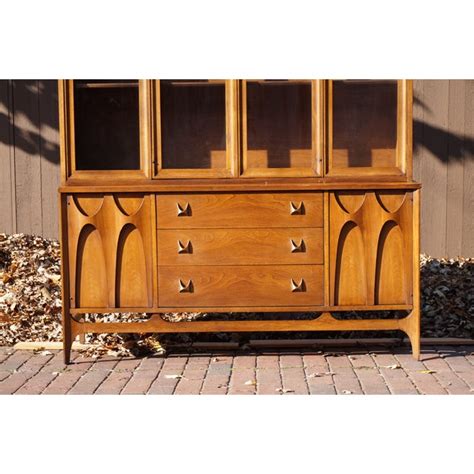 A mid century modern teak china cabinet or sideboard designed by arne vodder and made by sibast in denmark. Broyhill Brasilia Mid-Century Walnut China Cabinet | Chairish