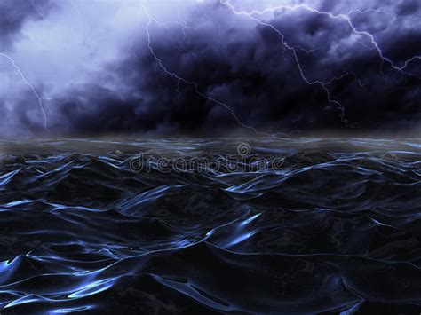 Sea Storm Stock Illustration Illustration Of Ocean Moody 15090064