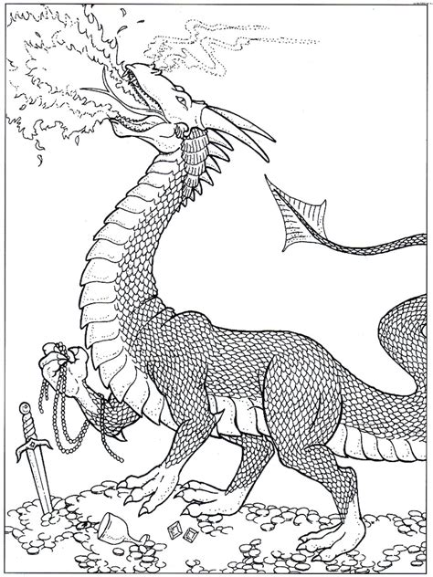 Fire Dragon Coloring Pages At Free Printable