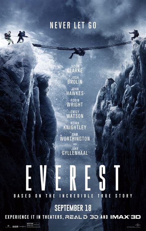 The new disaster film everest has billed itself as an authentic look at the world's tallest peak and the the thing i'm most proud of on the film is the seamlessness between the location and set work. Affiche du film Everest - Affiche 2 sur 3 - AlloCiné