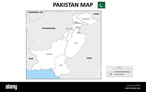 Pakistan Map Political Map Of Pakistan Pakistan Map With Neighboring
