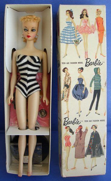 The Original 1959 Barbie Doll Barbara Millicent Roberts From Eve Out Of The Garden How The
