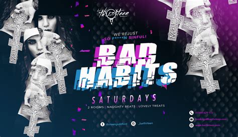 Bad Habits Event 11th January Bar Thirteen At Bar Thirteen Guildford On 11th Jan 2020 Fatsoma