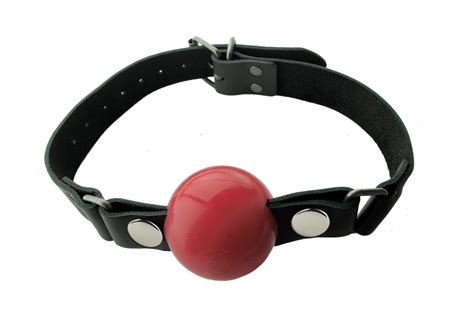 Nickel Free Silicone Ball Gag Large Red Male Q Adult Store