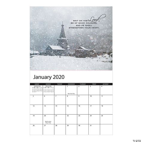 2020 Religious Wall Calendar Discontinued