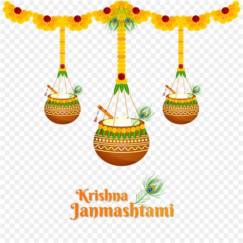 Feliz Janmashtami Sri Krishna Gokulashtami Festival Diseño Vectorial
