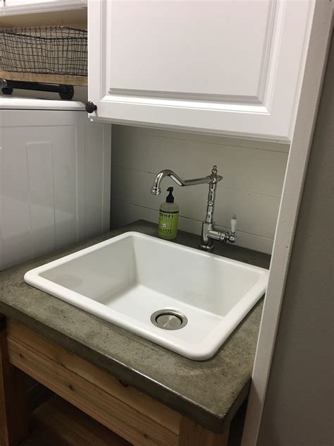 Laundry Room Sink With Concrete Top