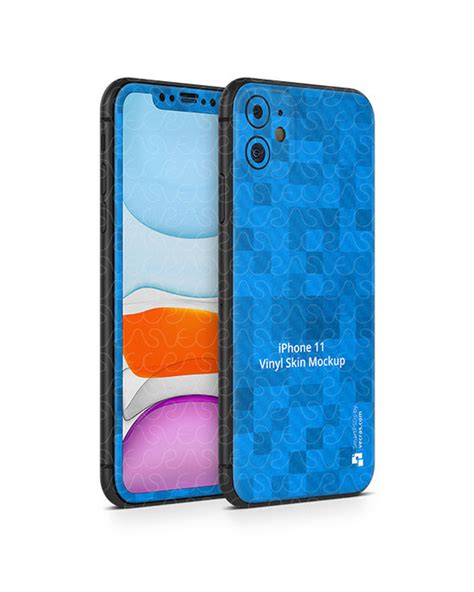 Iphone 11 2019 Psd Skin Mockup Template Angled — Vecras