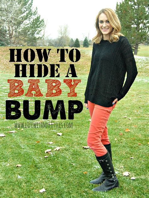 How To Hide A Baby Bump Life With My Littles