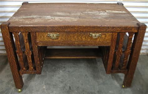 The Craftsman Oak Mission Style Desk