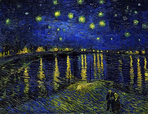 But not everyone knows it's story! Vincent Van Gogh - Starry Night Over the Rhone - UART