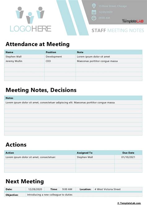 Meeting Notes Template Notion