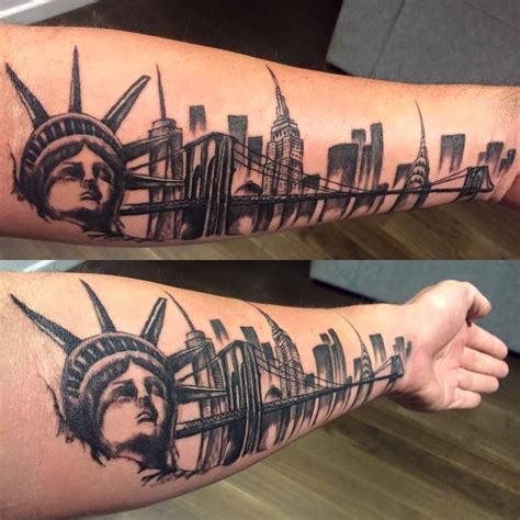 My New York City Skylike Tattoo By Tracey Of Shinto Tattoo Gallery In