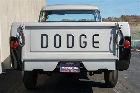 1960 Dodge D100 Sweptline Longbed Half Ton Pickup Truck Motoexotica
