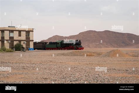Hejaz Railway Locomotive In Wadi Rum Station Jordan Stock Photo Alamy