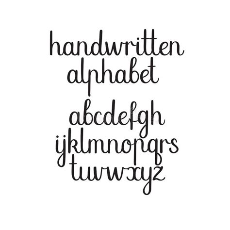 Modern Calligraphy Alphabet Letters