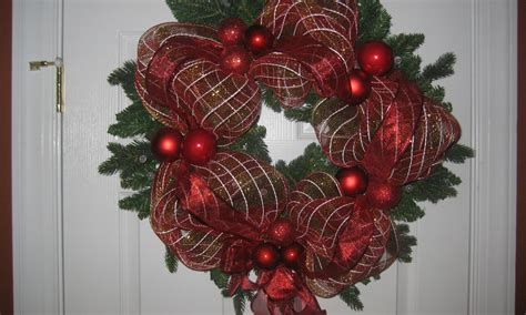 Ribbon Mesh Wrapped Wreath Diy Project Easy For Beginners