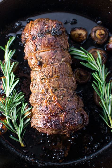 I had a bit of beef tenderloin leftover from when i made beef tenderloin with smoked paprika mayonnaise, so i decided to make a quick marinade for it. Marinated Roasted Beef Tenderloin with Mushrooms | www ...