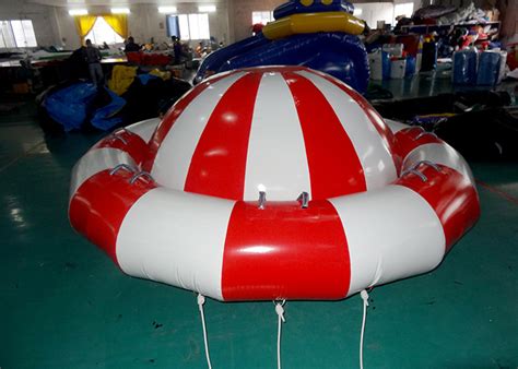 8 10 Person Inflatable Disco Boat Motorized Toys Semi Boat Water Spinner Gyro
