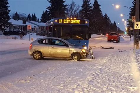 driver issued ticket after crash with saskatoon city bus 980 cjme