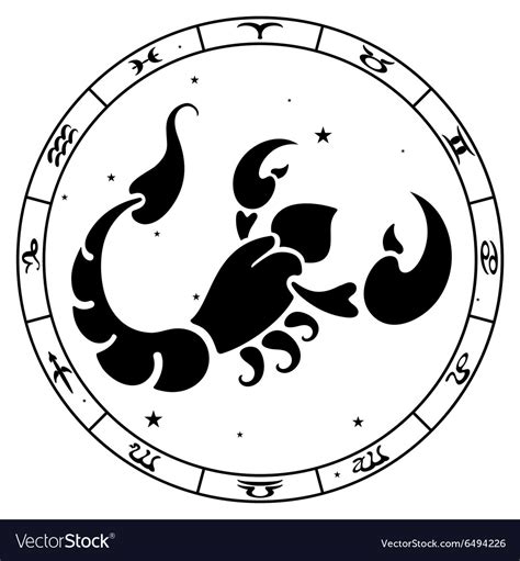 Scorpio Zodiac Sign Cartoon