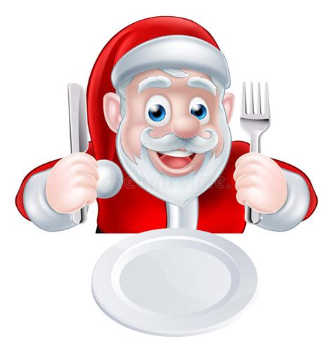 Santa Christmas Dinner Stock Vector Illustration Of Kitchen 57984573