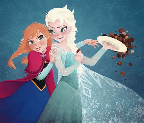 Anna And Elsa Frozen Fan Art 36881804 Fanpop